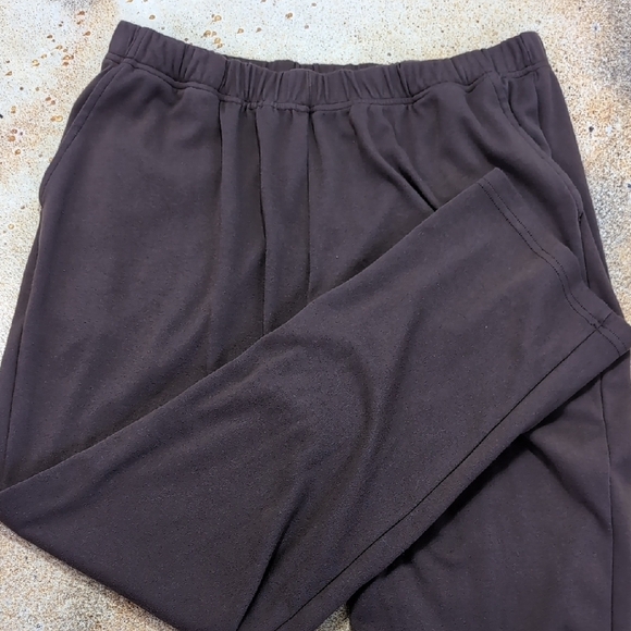 Woman Within Pants - Woman Within | Brown Comfy Sweat Pants Joggers Size L